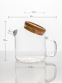 стеклянный чайник с размерами