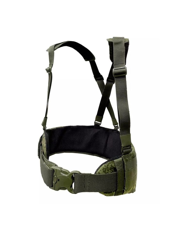 Пояс тактический с плечевыми ремнями ПТ 3/4 (зеленая цифра)