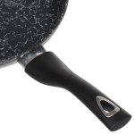 Сковорода алюминий, 28 см, антиприг, Daniks, Сильвер Олимп, серебр, FP-28-SIRO-SLV-BLK-IND, индукц