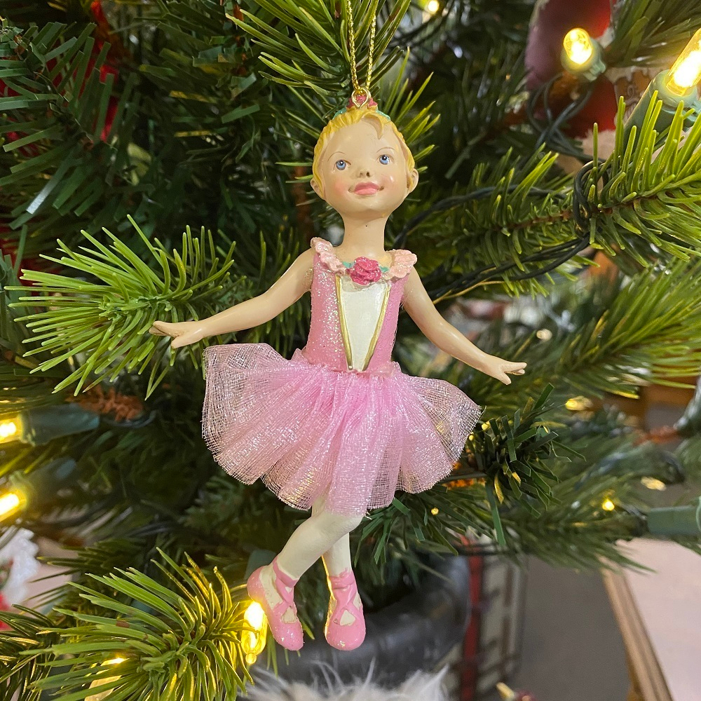 Балерина в розовом, ёлочное украшение [Арт. С8339]
