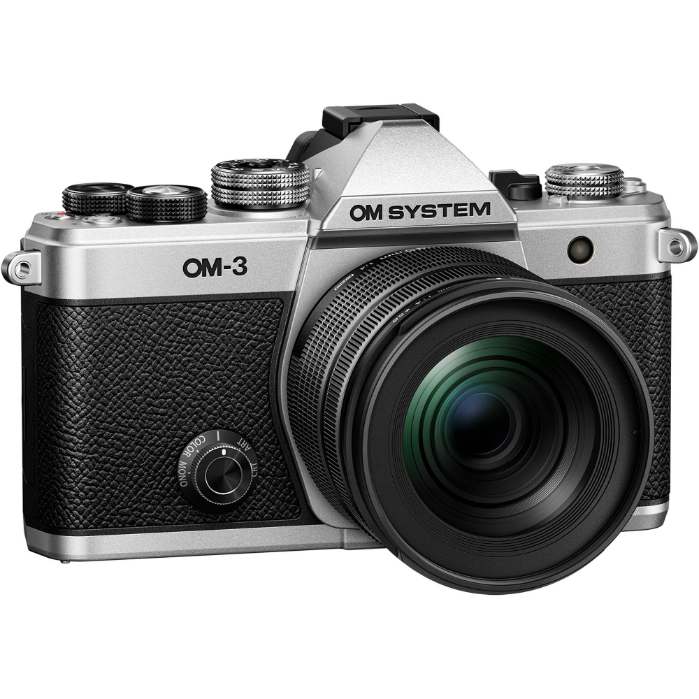 Фотоаппарат OM System OM-3 kit 12‐45mm F4 Pro серебристая