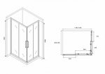Душевой уголок Abber Schwarzer Diamant 120x90 AG02129BH профиль Черный стекло прозрачное