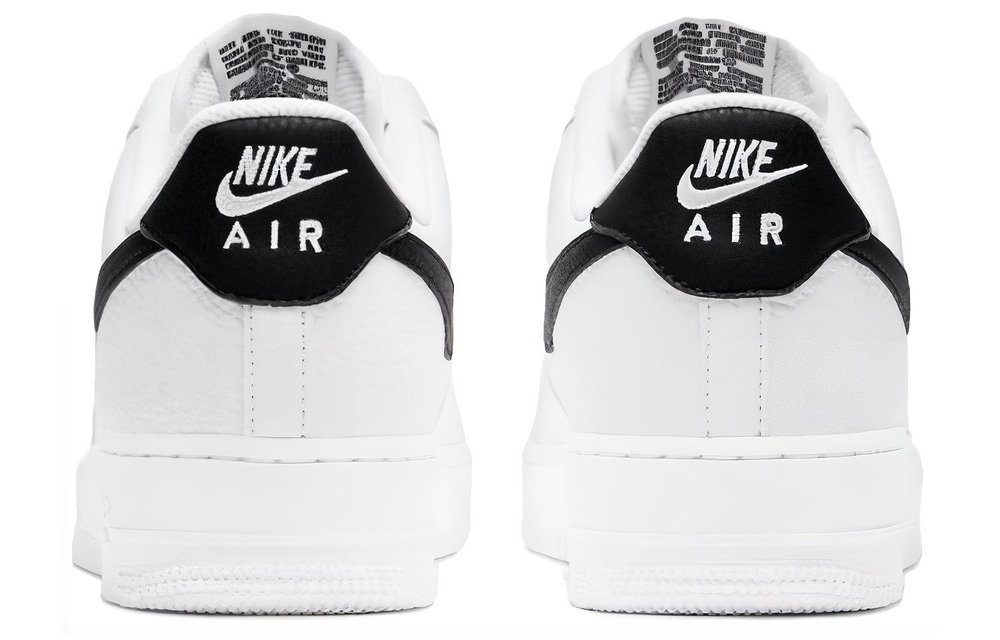 Nike black and white shoes air force 1 top