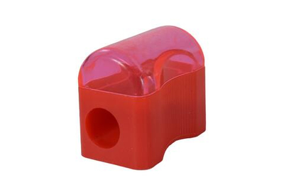 Точилка с контейнером, 1отверстие, 4цвета микс