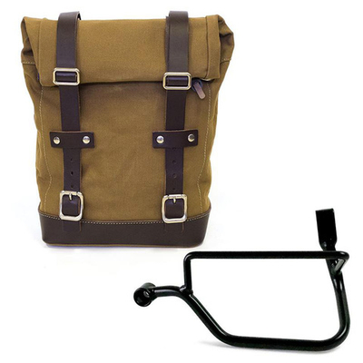 Unitgarage Боковая сумка из кожи + левый держатель Triumph Speed Twin / Street Twin 900