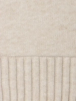 Капор женский вязаный бежевый