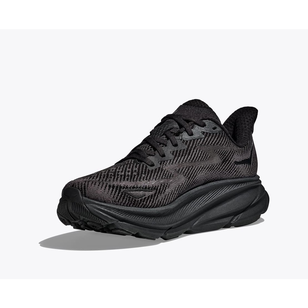 Кроссовки мужские HOKA M CLIFTON 9 WIDE Black / Black