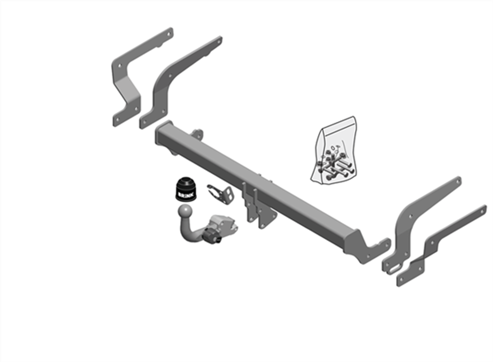 Фаркоп Brink (Thule) 663400 для Toyota RAV4 2018-(паспорт и сертификат в комплекте)(без электрики)