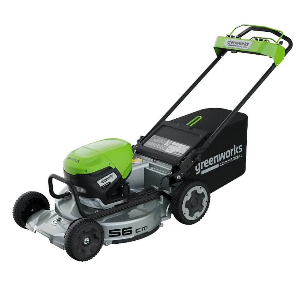 Аккумуляторная газонокосилка Greenworks LM221S 82В самоходная нож 56 см, 2519407