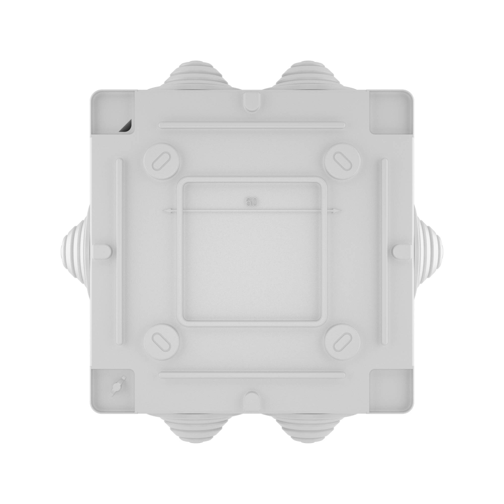 Коробка ответвит. с 6 кабельными вводами д.25мм, IP55, 100х100х50мм