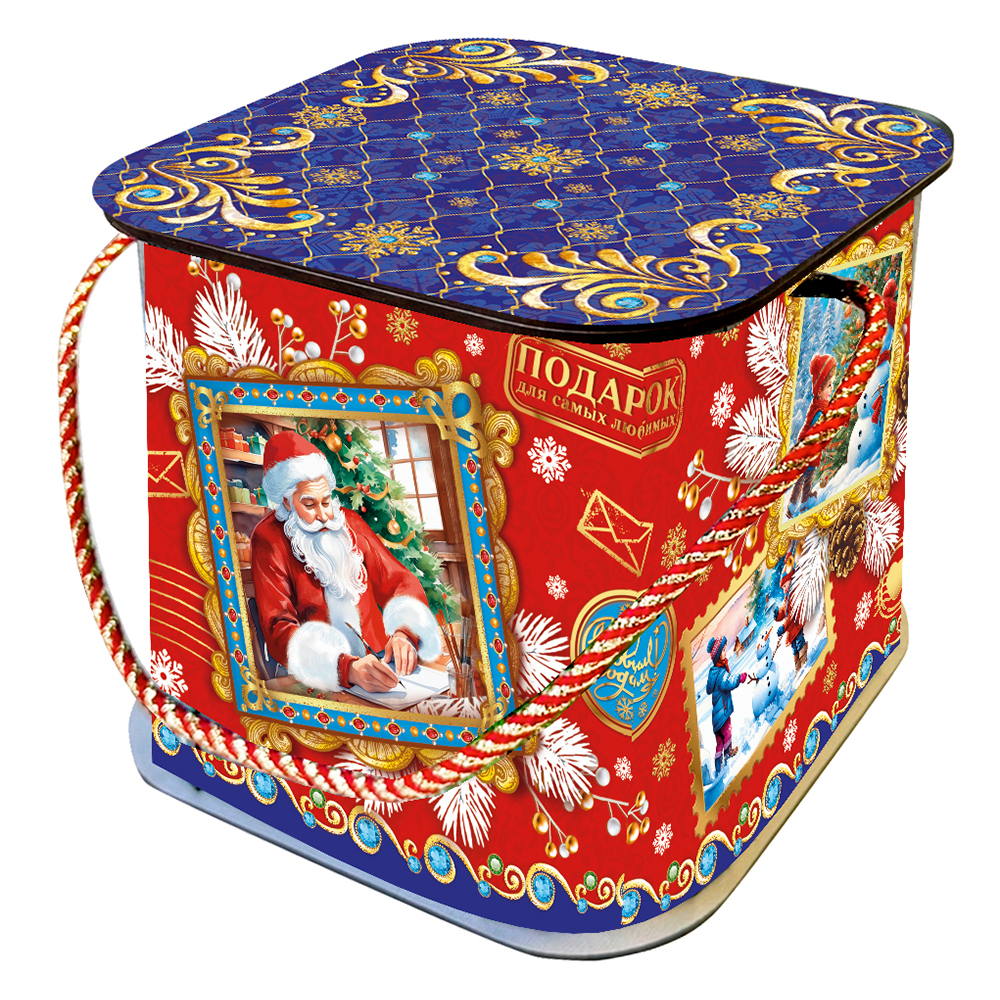 Сладкий новогодний подарок "Туесок" 500гр