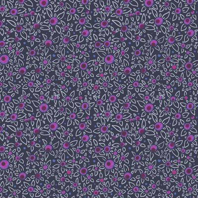 Стилизованные декоративные цветы на тёмном фоне