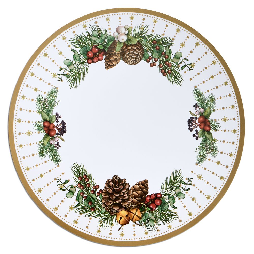 НАБОР ПОДСТАНОВОЧНЫХ САЛФЕТОК "CELEBRATION" ИЗ 4 ШТ., ДИАМЕТР=38 СМ