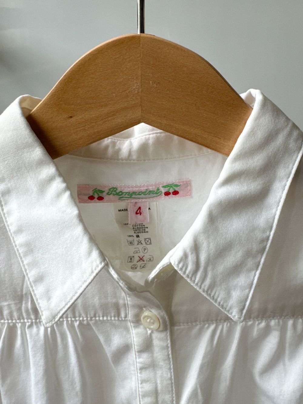 Хлопковая блузка Bonpoint, 104