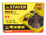 29600-H8 STAYER Набор кольцевых коронок по дереву Maxcut 51-102мм 6шт