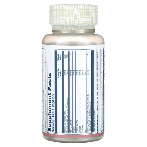 Solaray, Индол-3 Supreme, 200 мг, 30 вегетарианских капсул