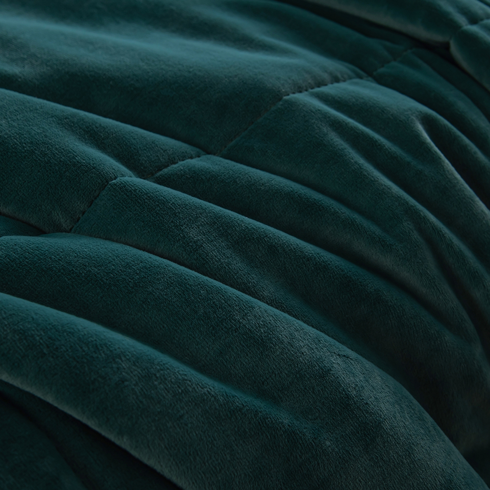 КПБ на резинке Сатин Velouria Luxe с Одеялом VLR016, Евро, 4 наволочки, простынь 140*200*25