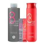 Набор для волос MASIL 38 Salon Hair Set (Big) (mask 200 мл+8 мл*2+ shampoo 300 мл+8мл*2).