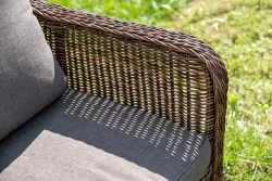 "Гляссе" лаунж-зона из искусственного ротанга, цвет коричневый