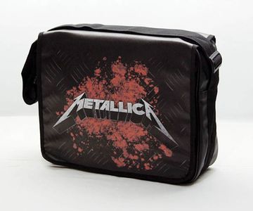 Сумка Metallica надпись брызги