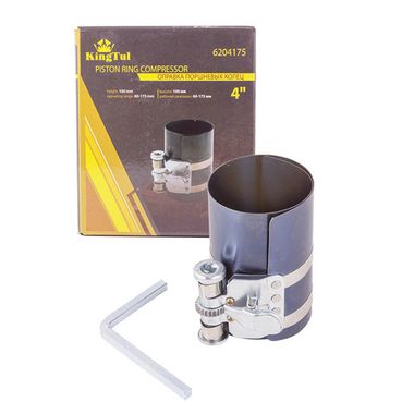 Оправка поршневых колец 4''(высота:100мм, рабочий диапазон: 60-175 мм) KINGTUL KT-6204175