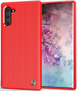 Чехол для Samsung Galaxy Note 10 цвет Red (красный), серия Bevel от Caseport