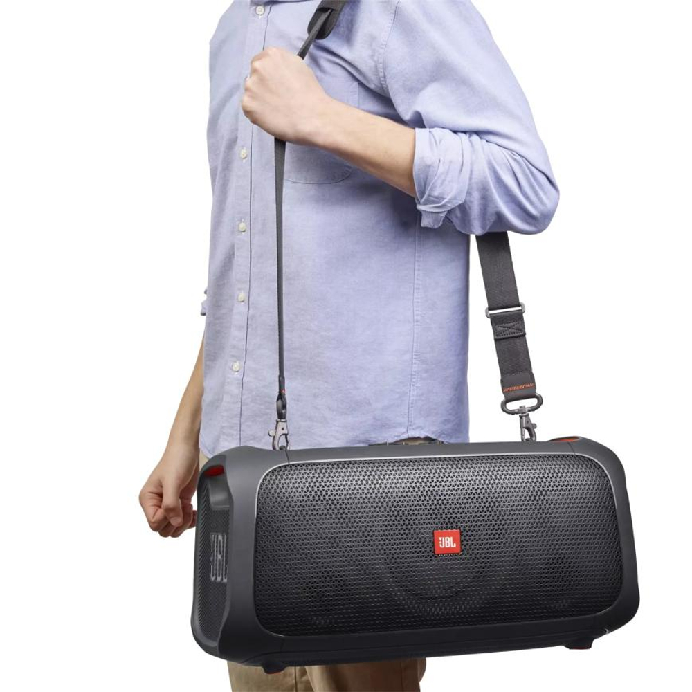 Портативная акустика с подсветкой и двумя микрофонами JBL PartyBox On-The-Go