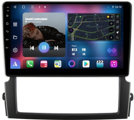 Магнитола для KIA Sorento 2006-2011 - FarCar 3063M монитор 9" QLED на Android 13, 8-ядер, CarPlay, 4G SIM-слот