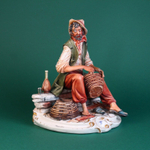 Винтаж: Фарфоровая мануфактура Capodimonte «Корзинщик»