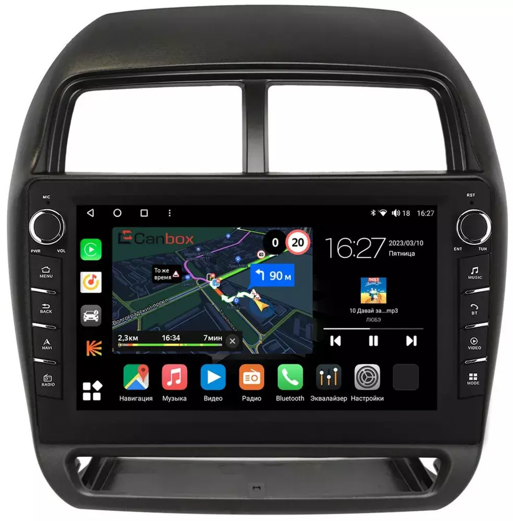 Магнитола для Mitsubishi ASX 2017+ - Canbox 10-1530 Android 10, ТОП процессор, CarPlay, 4G SIM-слот