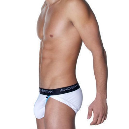 Мужские трусы брифы Andrew Christian Flashlift Brief Pro White   AC42