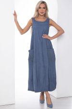 Сарафан В стиле бохо (голубой) П10097 LT Collection