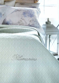 Покрывало 270х270 Blumarine Lory морская волна Италия фото