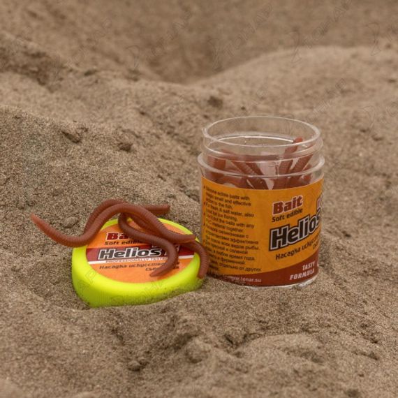 Насадка искусственная съедобная Червь (Earthworm) Helios (HS-NCH-E)