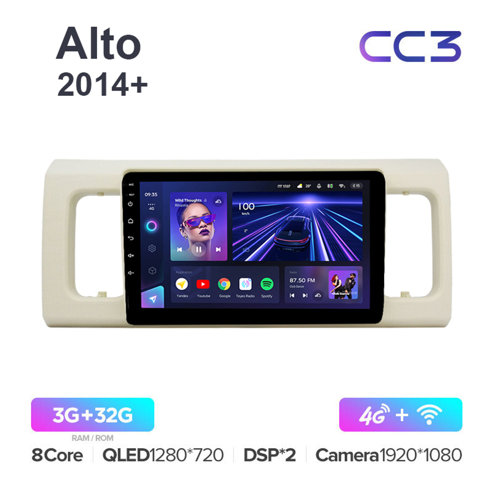 Teyes CC3 9"для Suzuki Alto 2014+