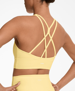 Oysho Спортивный бюстгальтер Comfortlux со средней степенью поддержки, желтый