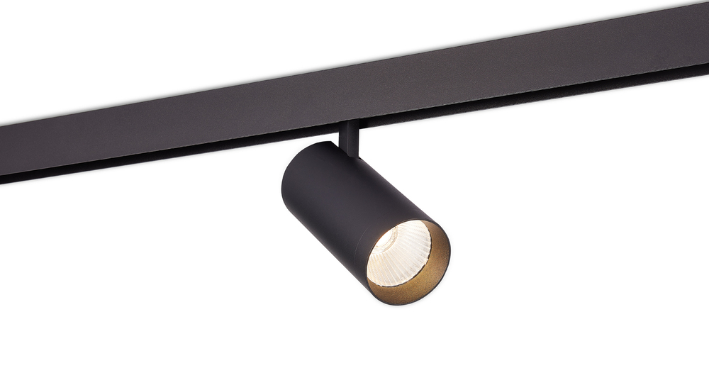 Светодиодный светильник Alpha для SPACE Track system 30Вт, D80xL160 мм, 2068Лм, 36°, 3000К-6000K, управление Tuya Bluetooth, Ra >90, черный