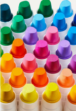 Смываемые восковые фломастеры в ведерке 
36 цветов