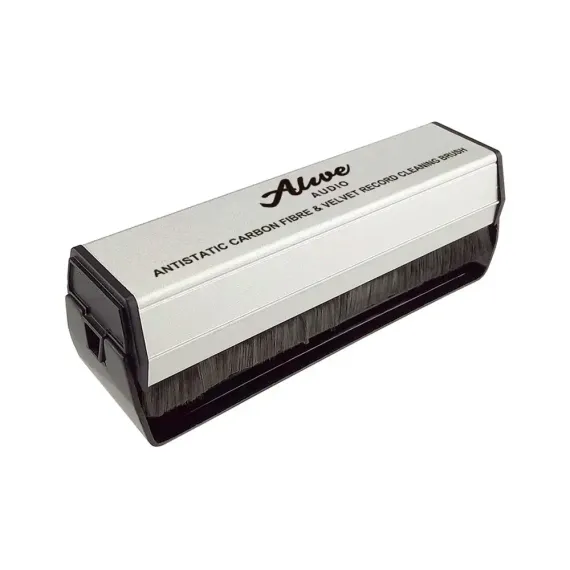 Alive Audio Antistatic Carbon Fibre &amp; Velvet Brush Silver