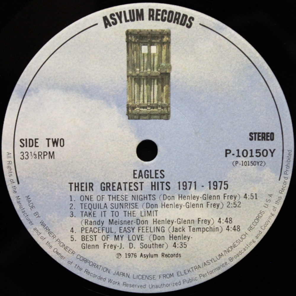 Eagles / Their Greatest Hits 1971-1975 (LP)
