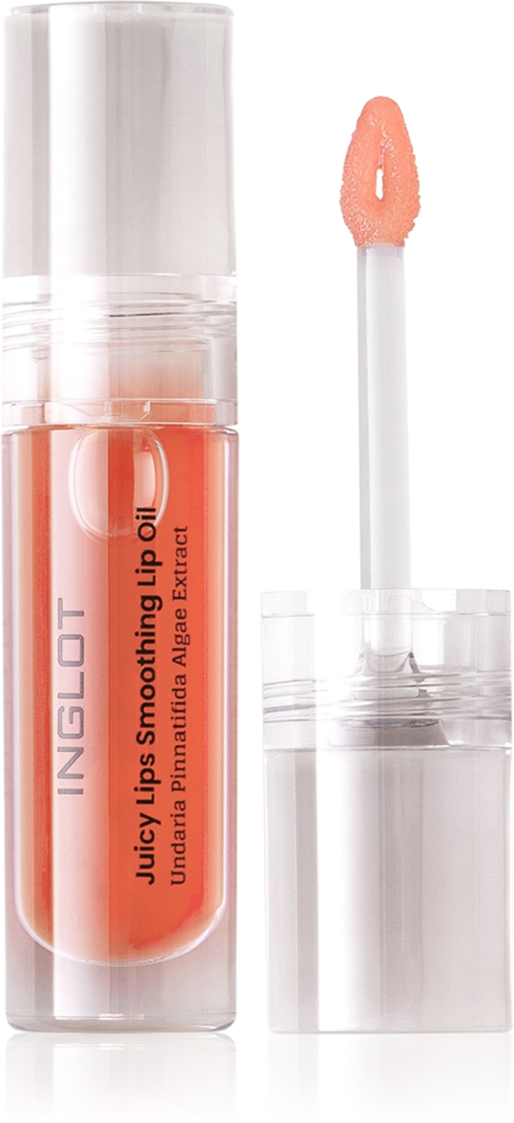 Inglot Juicy Lips Smoothing Lip Oil - Блеск для губ: олейк навильжающий до уст оттенок Sweet Orange, 4 ml