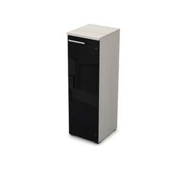 9ПЛ.017.7 Пенал средний со стеклом (400*450*1245), левый