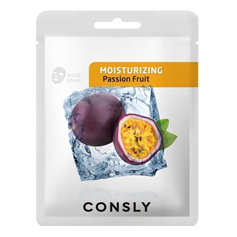 Маска для лица увлажняющая с экстрактом маракуйи Consly Passion Fruit Moisturizing Mask Pack