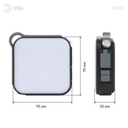 Светодиодный фонарь ЭРА PA-807 прожектор 10 Вт SMD, литий 3600 мАч, Type-C, powerbank | Прожекторные фонари