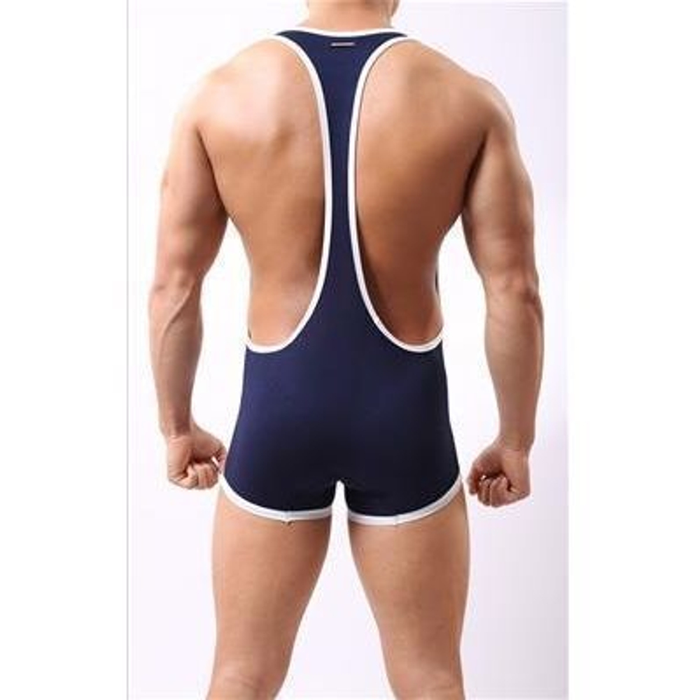 Мужской комбинезон синий WowHomme Wrestler  Modal Overall