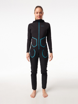 ШТАНЫ ЖЕНСКИЕ RUNNING PANT | BLACK SKYBLUE