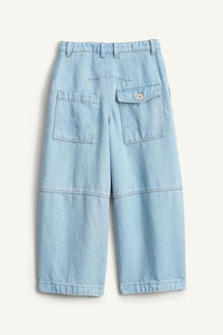 ZARA ДЖИНСЫ ШИРОКОГО КРОЯ, СИНИЙ/ИНДИГО