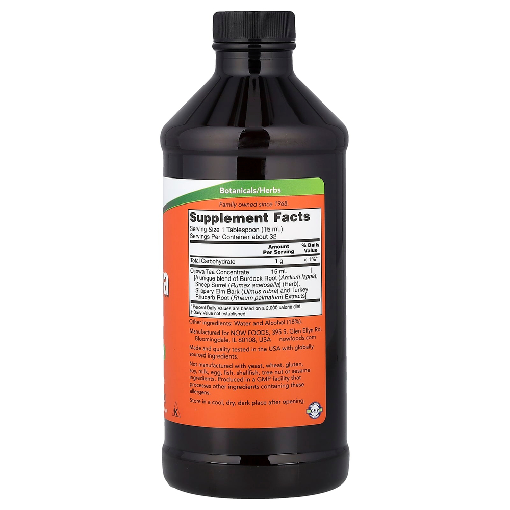 NOW Foods, Чай оджибва, 473 мл (16 жидк. унц.)