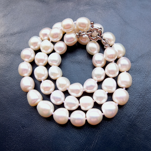 Бусы из белого жемчуга 44 см