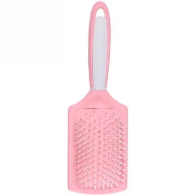 Расческа массажная «Silk hair», прямоугольная, цвет розовый, 26 см